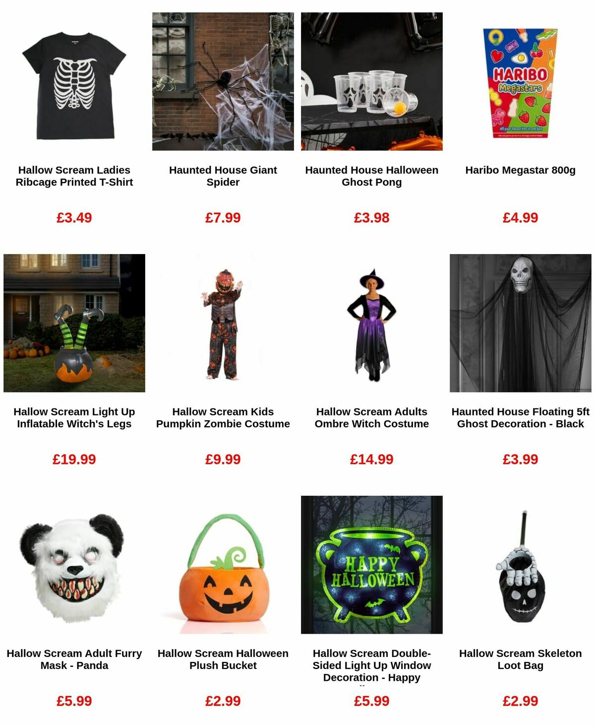 Home Bargains Halloween Offers from 5 September