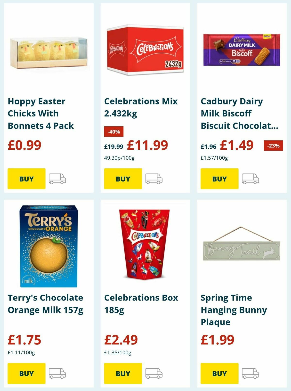 Home Bargains Easter Offers from 21 March