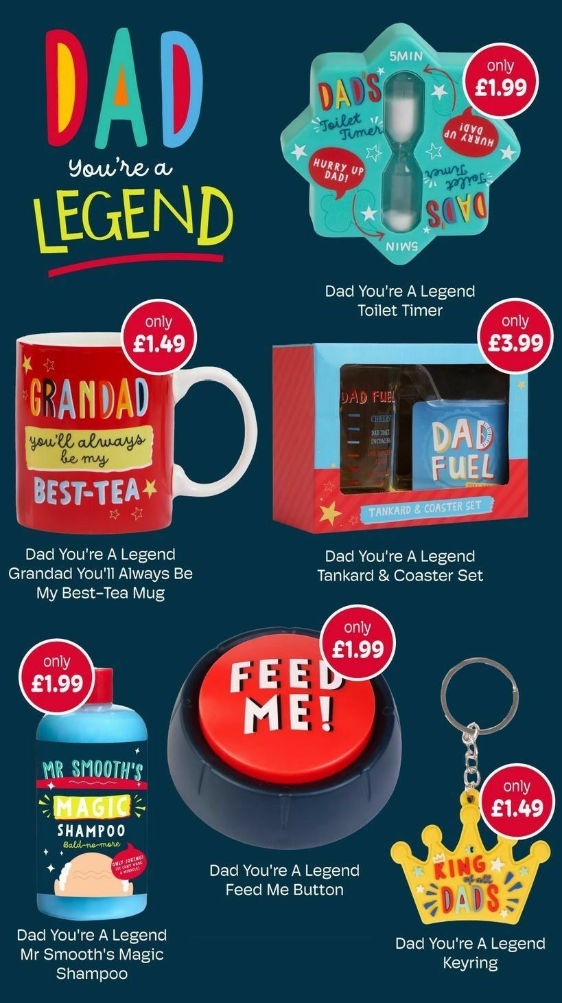 Home Bargains Father's Day Offers from 5 June