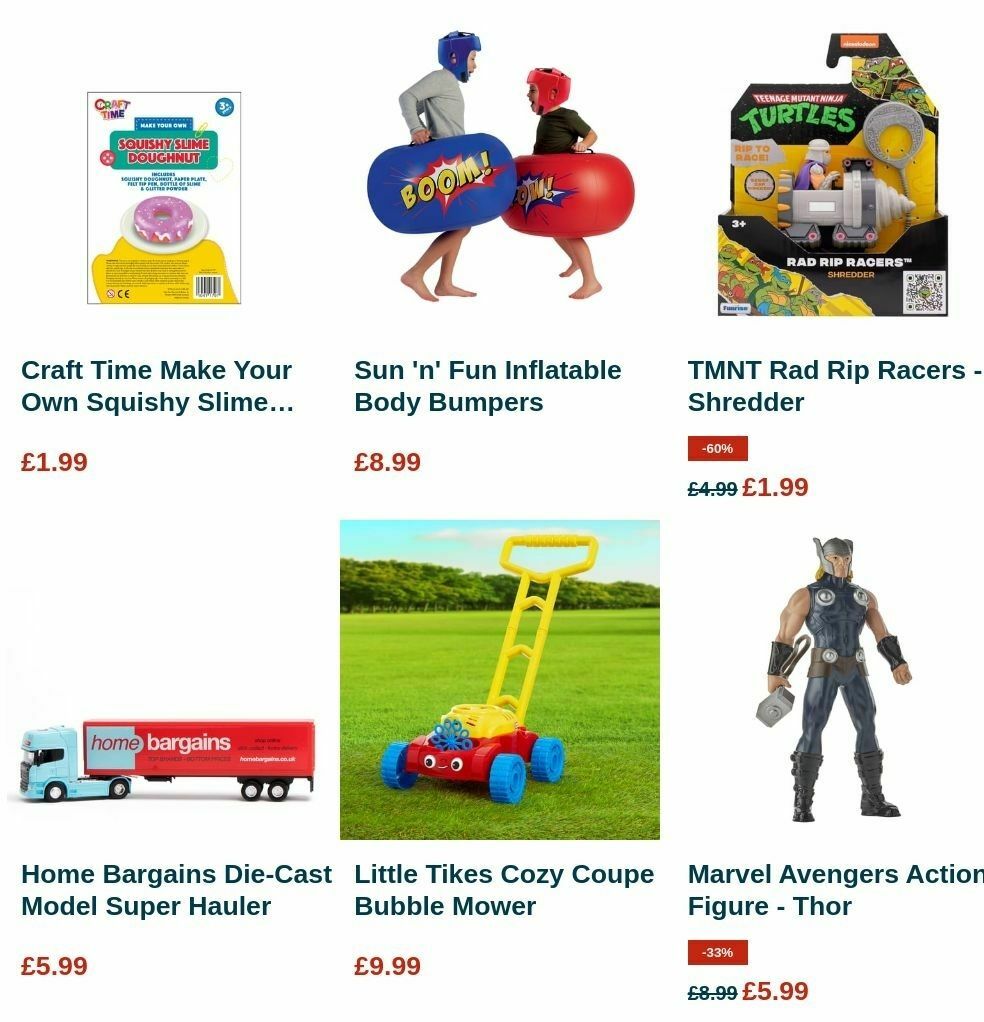Home Bargains Offers from 7 July