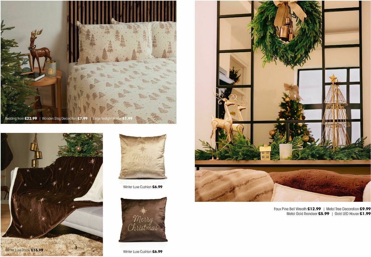 Home Bargains Christmas Lookbook Offers from 25 October