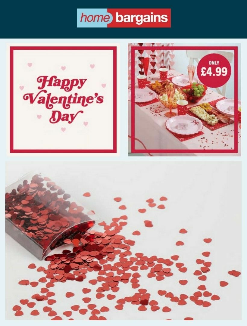 Home Bargains Valentine's Day Offers from 25 January
