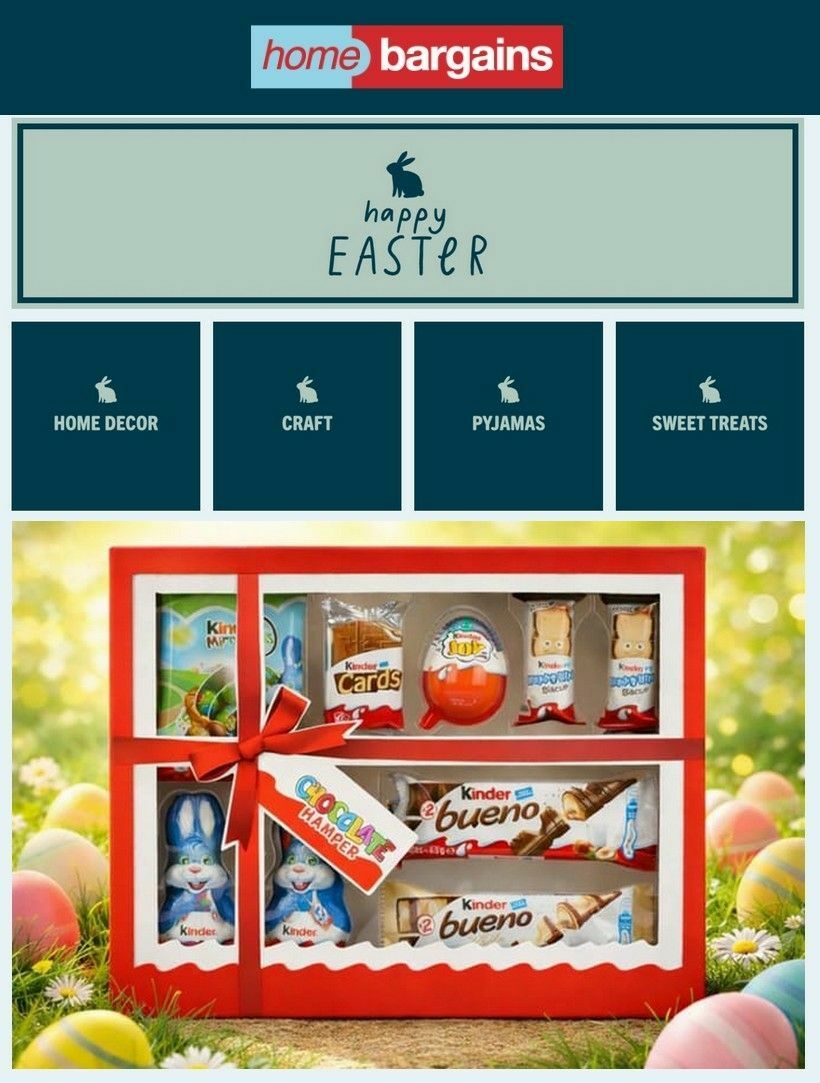 Home Bargains Easter Offers from 11 March