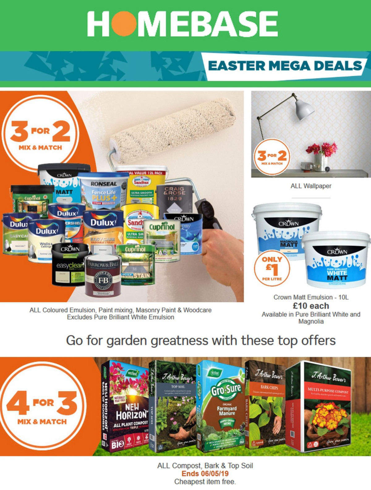Homebase Offers from 16 April