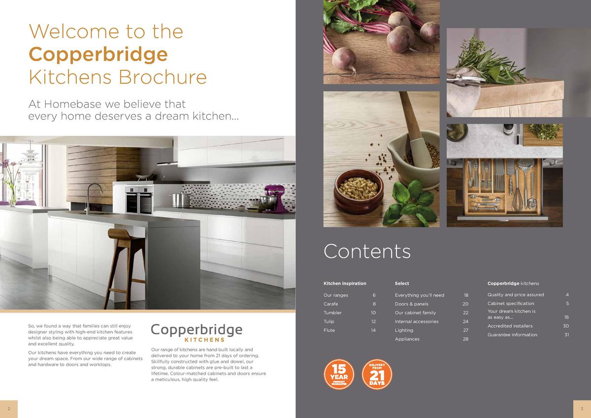 Homebase Copperbridge Kitchens Brochure Offers from 1 January