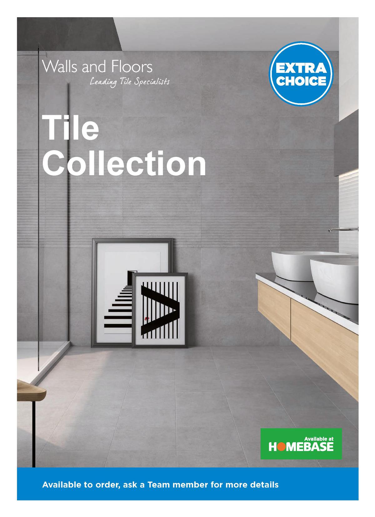 Homebase Walls & Floors tiling Offers from 1 May