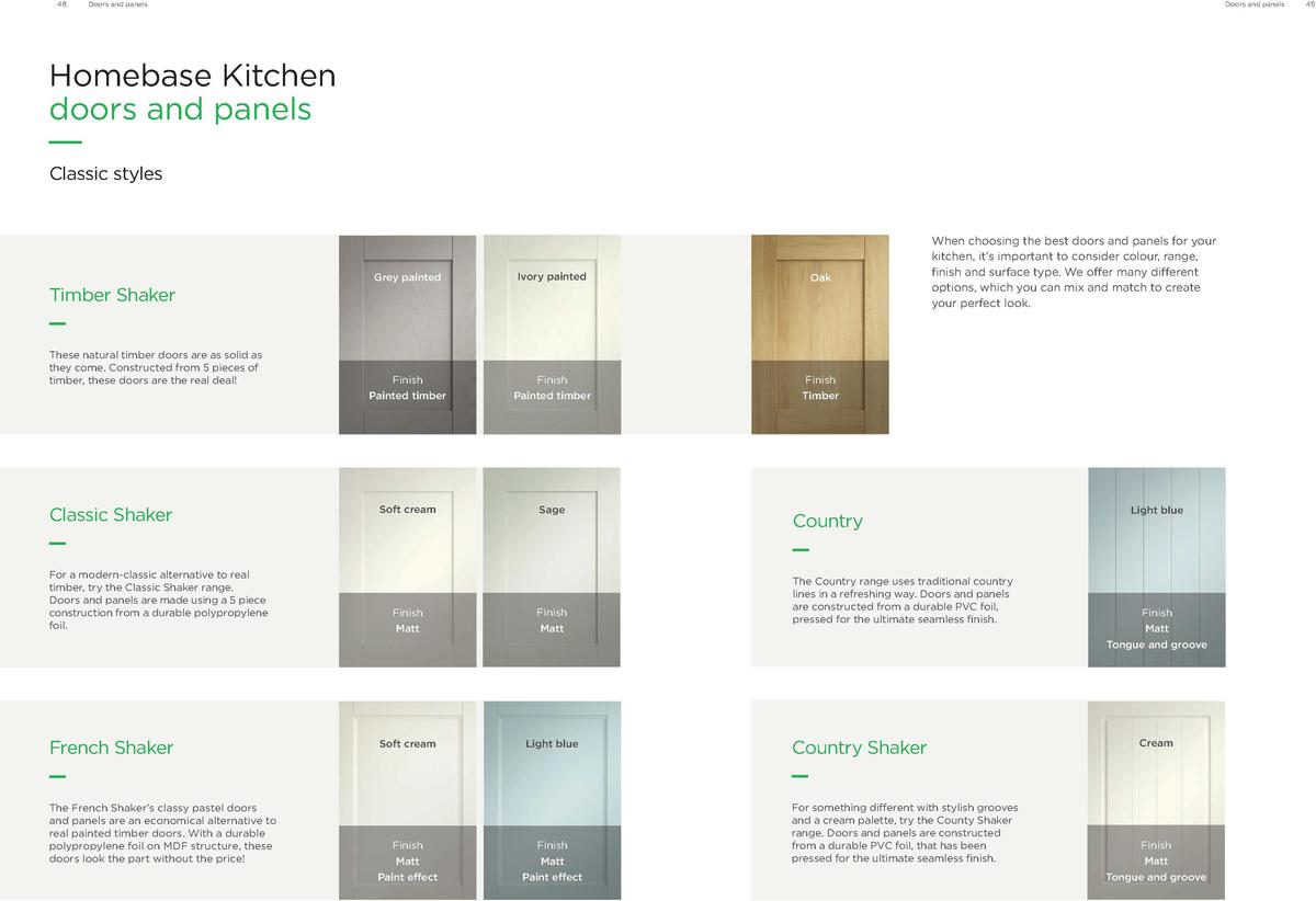 Homebase Kitchens Brochure Offers from 1 May