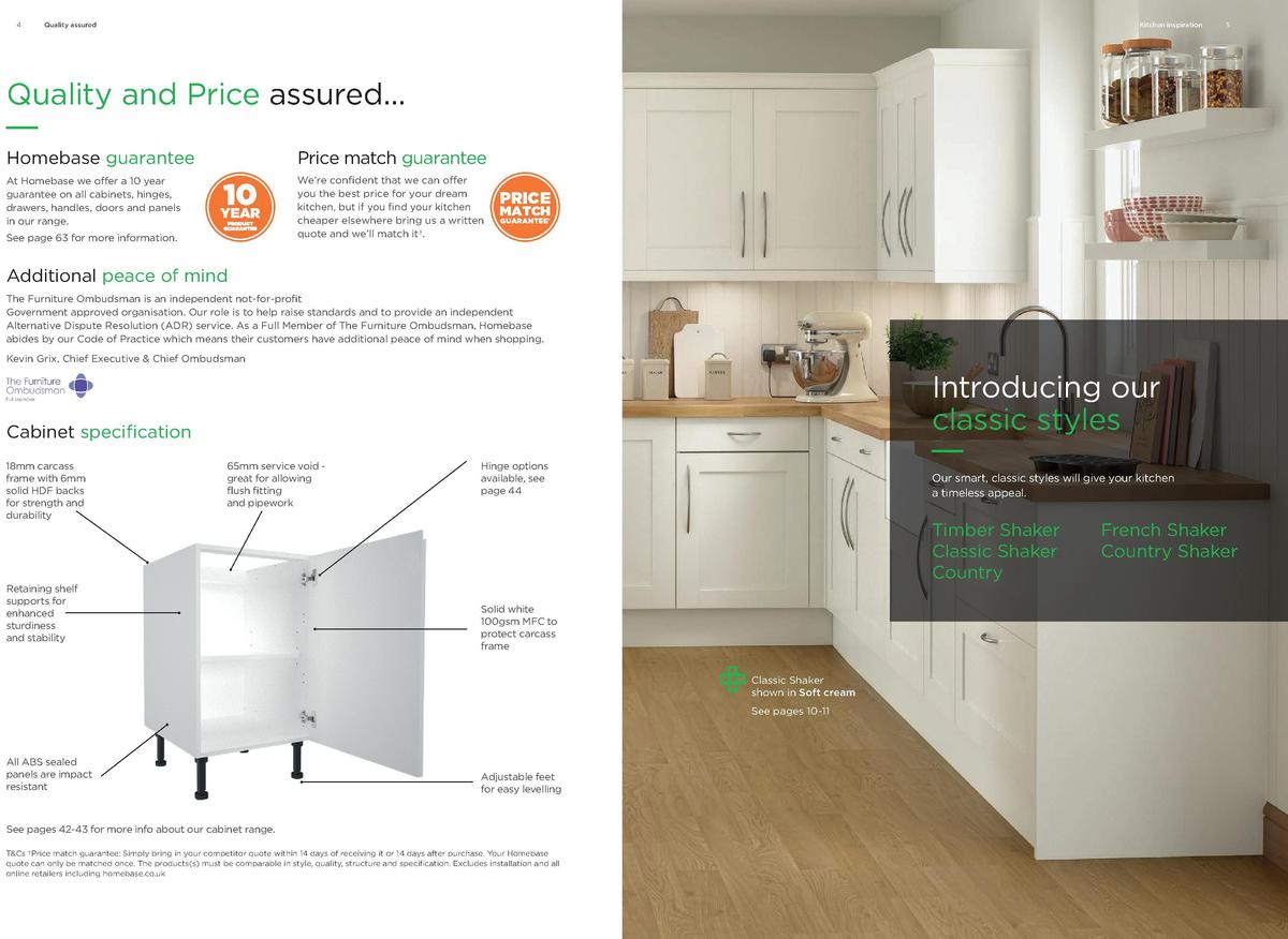 Homebase Kitchens Brochure Offers from 1 May