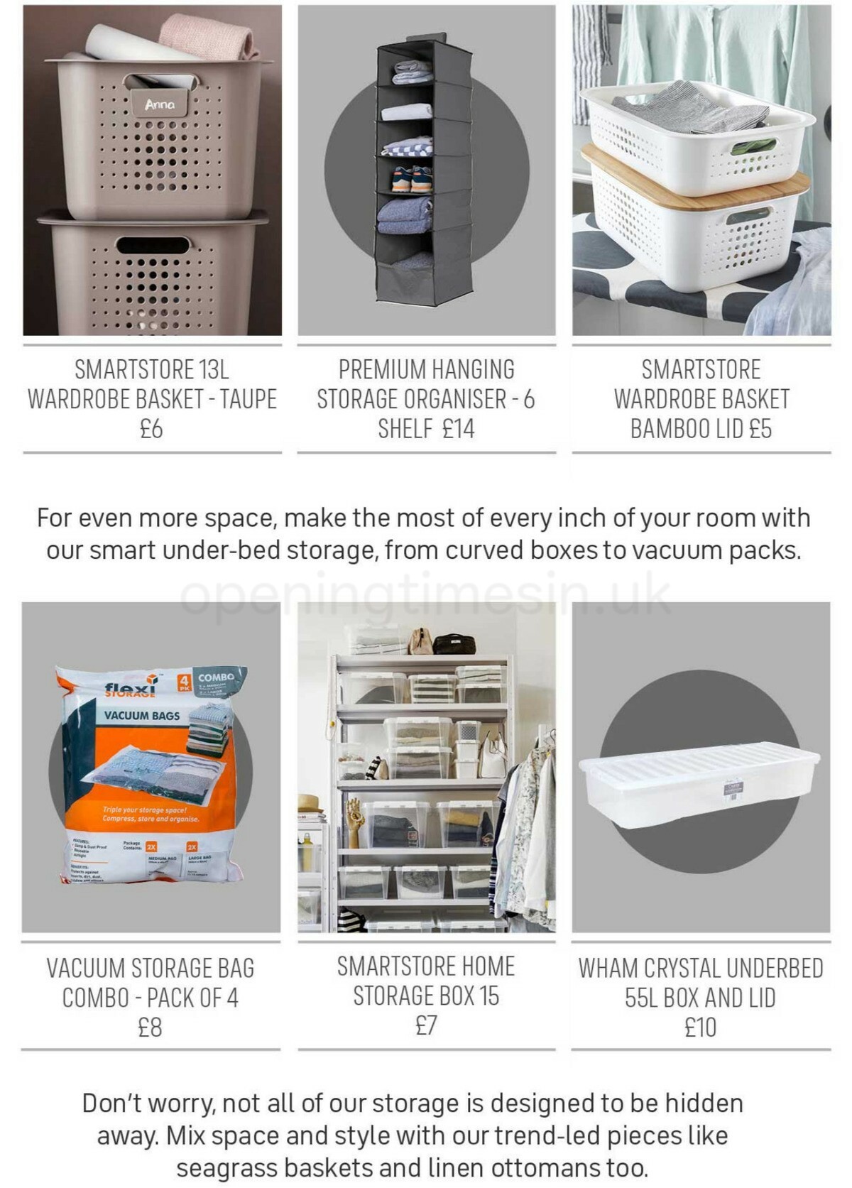 Homebase Storage Event Offers from 17 January