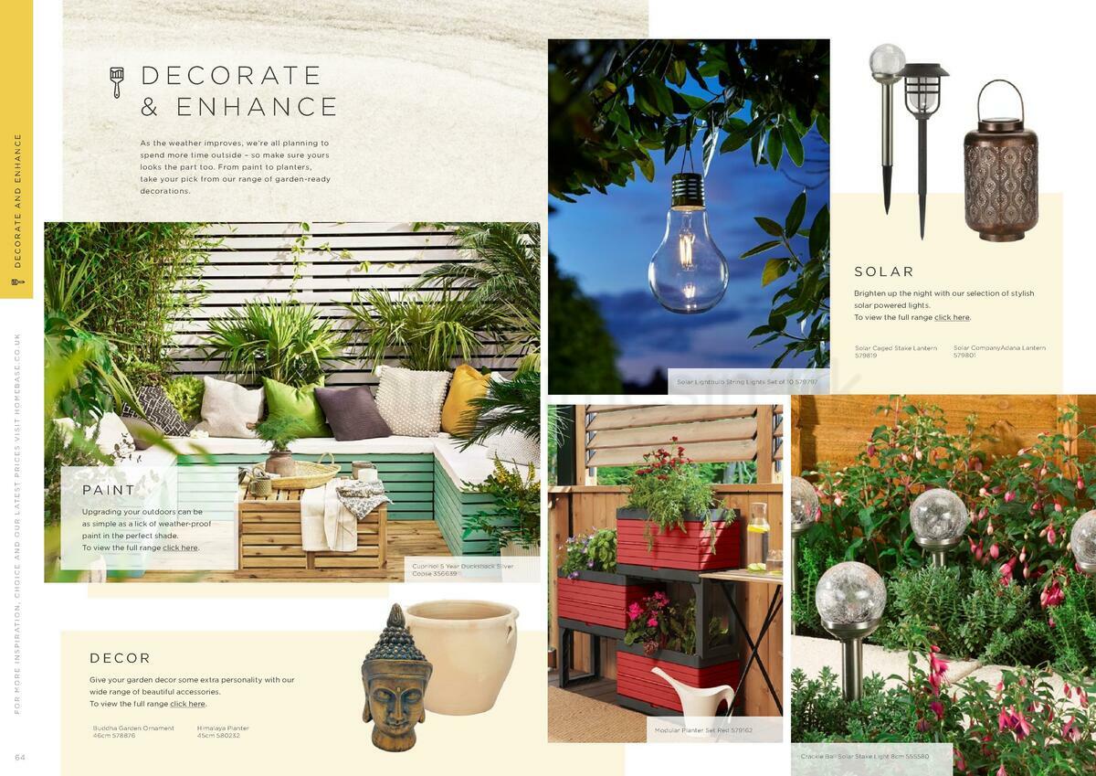 Homebase Outdoor Living Brochure Offers from 18 May
