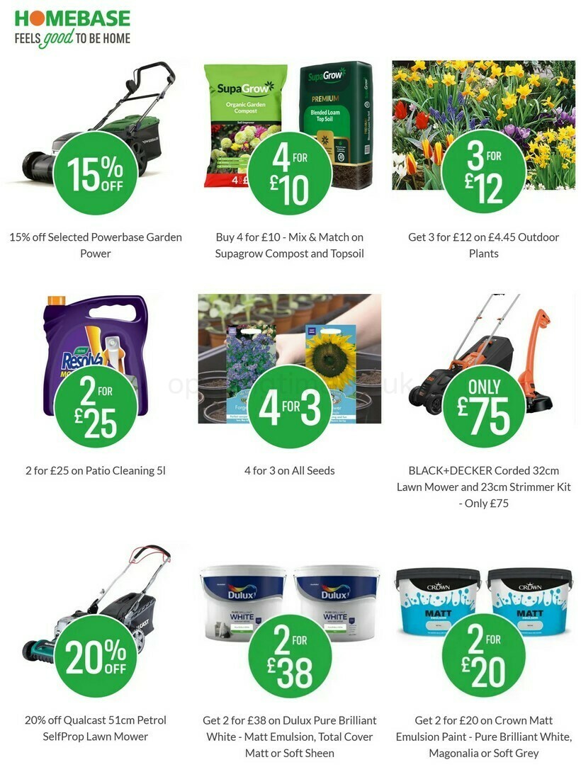Homebase Offers from 19 May