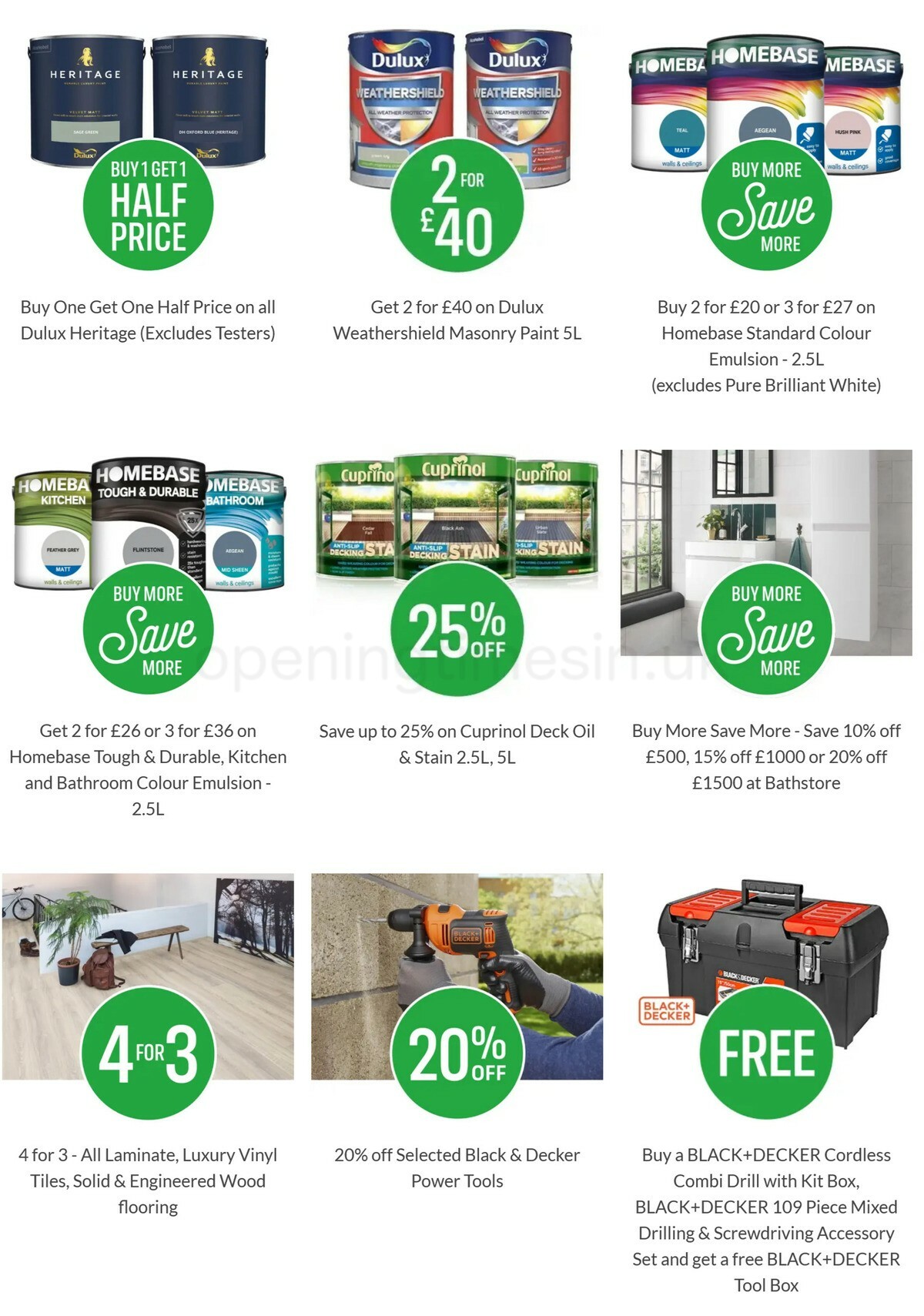Homebase Offers from 19 May