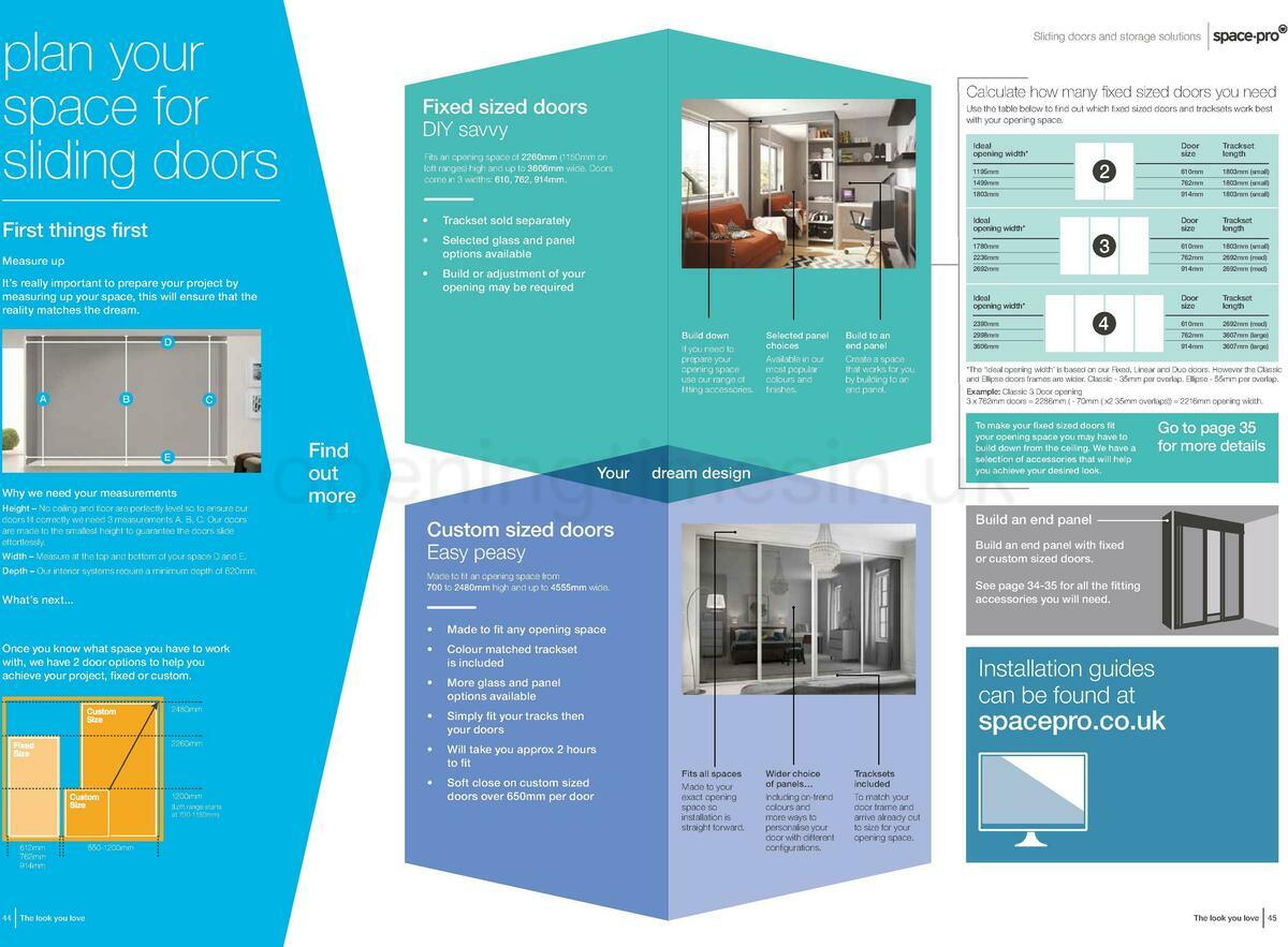 Homebase Sliding Doors Brochure Offers from 1 August