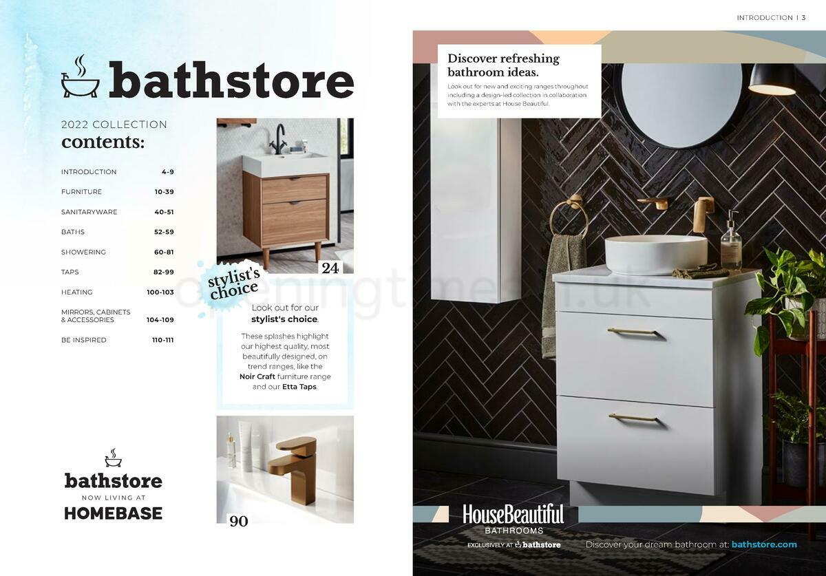Homebase Bathstore Brochure Offers from 1 October