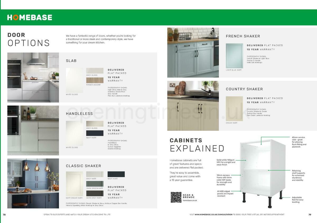 Homebase Kitchen Brochure Offers from 28 November