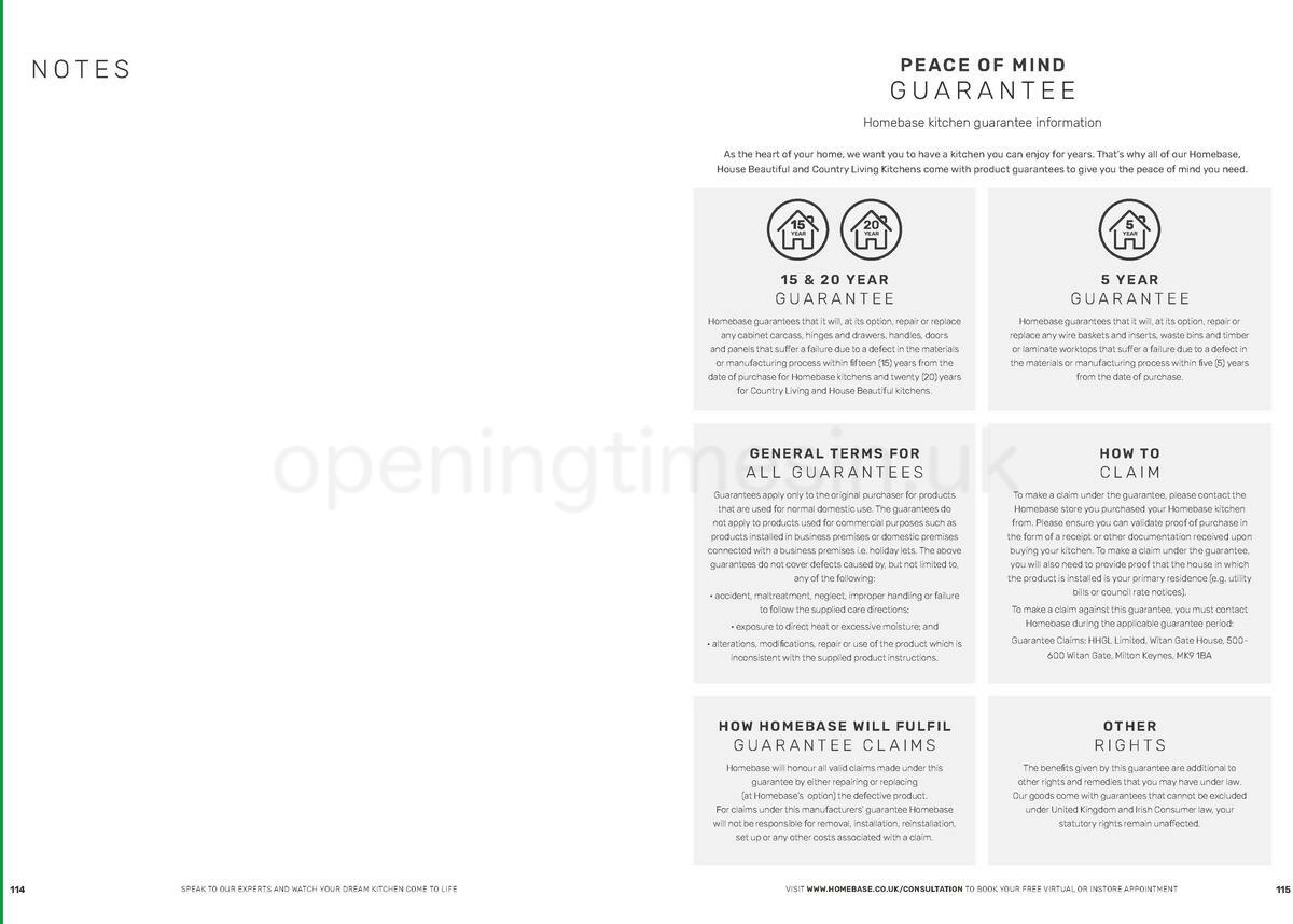 Homebase Kitchen Brochure Offers from 28 November