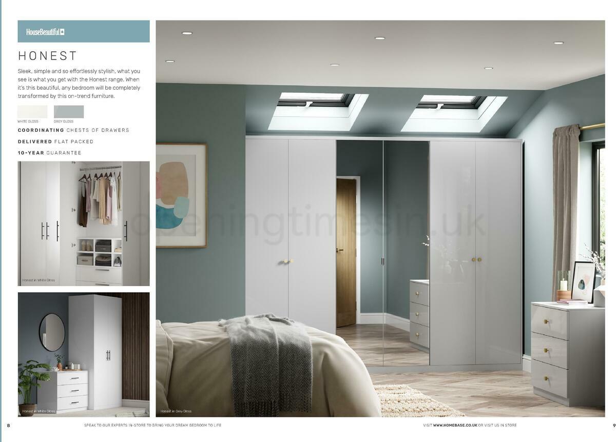 Homebase Fitted Bedroom Furniture Brochure Offers from 28 November