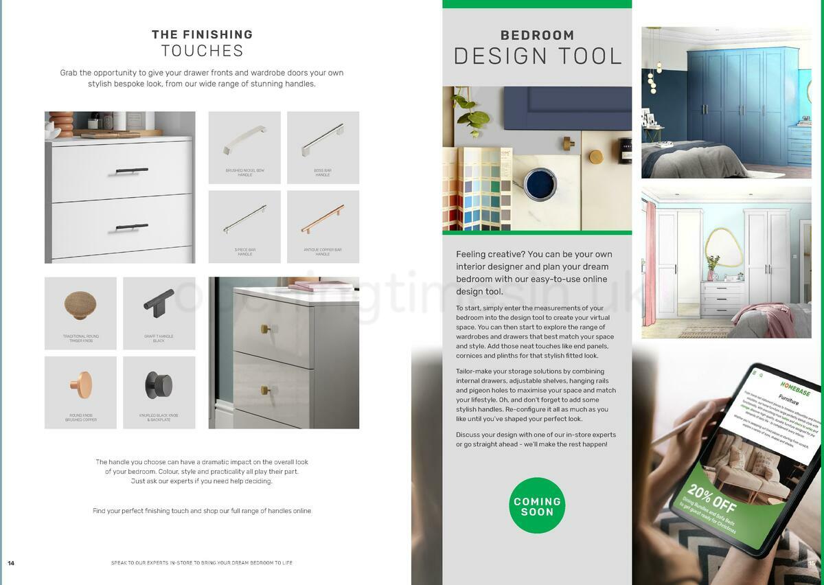 Homebase Fitted Bedroom Furniture Brochure Offers from 28 November