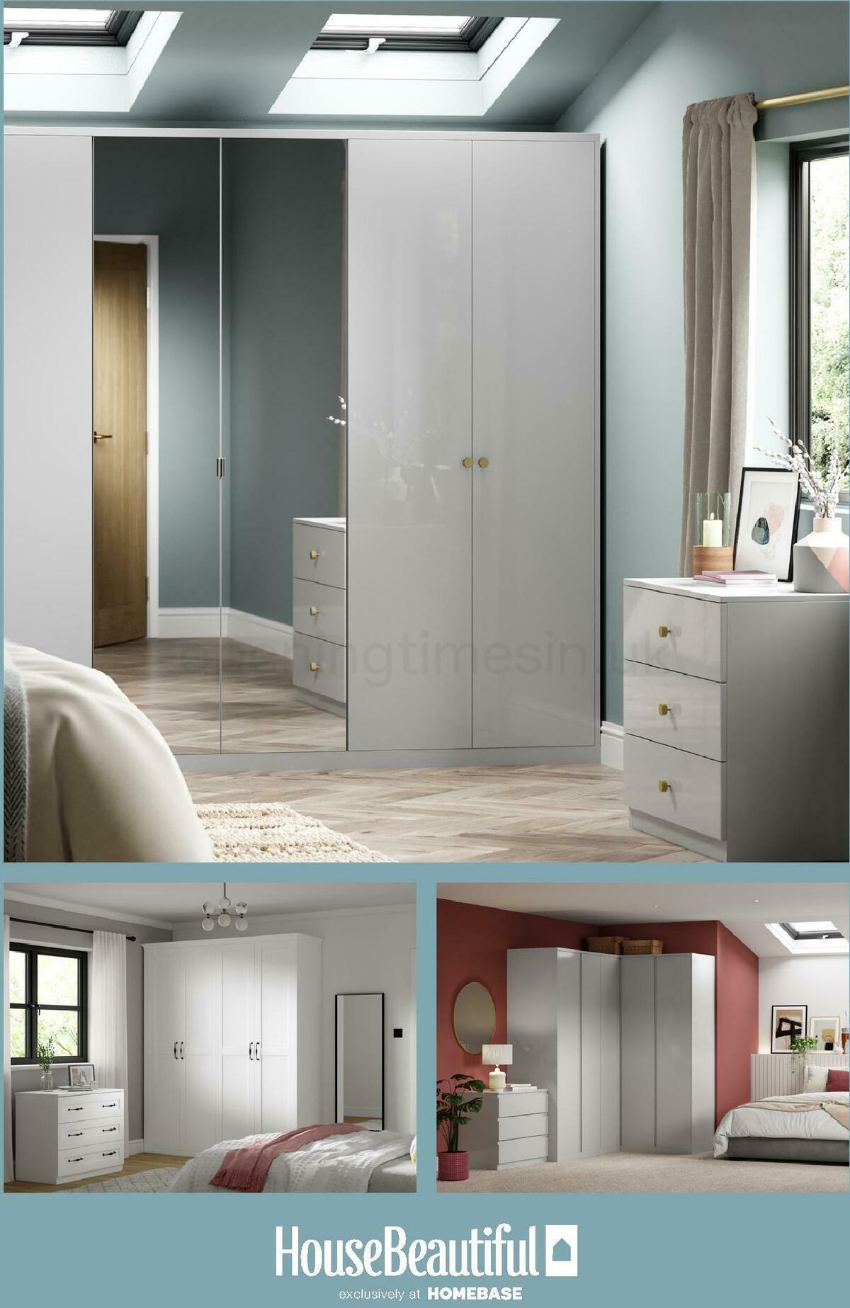 Homebase Fitted Bedroom Furniture Brochure Offers from 28 November