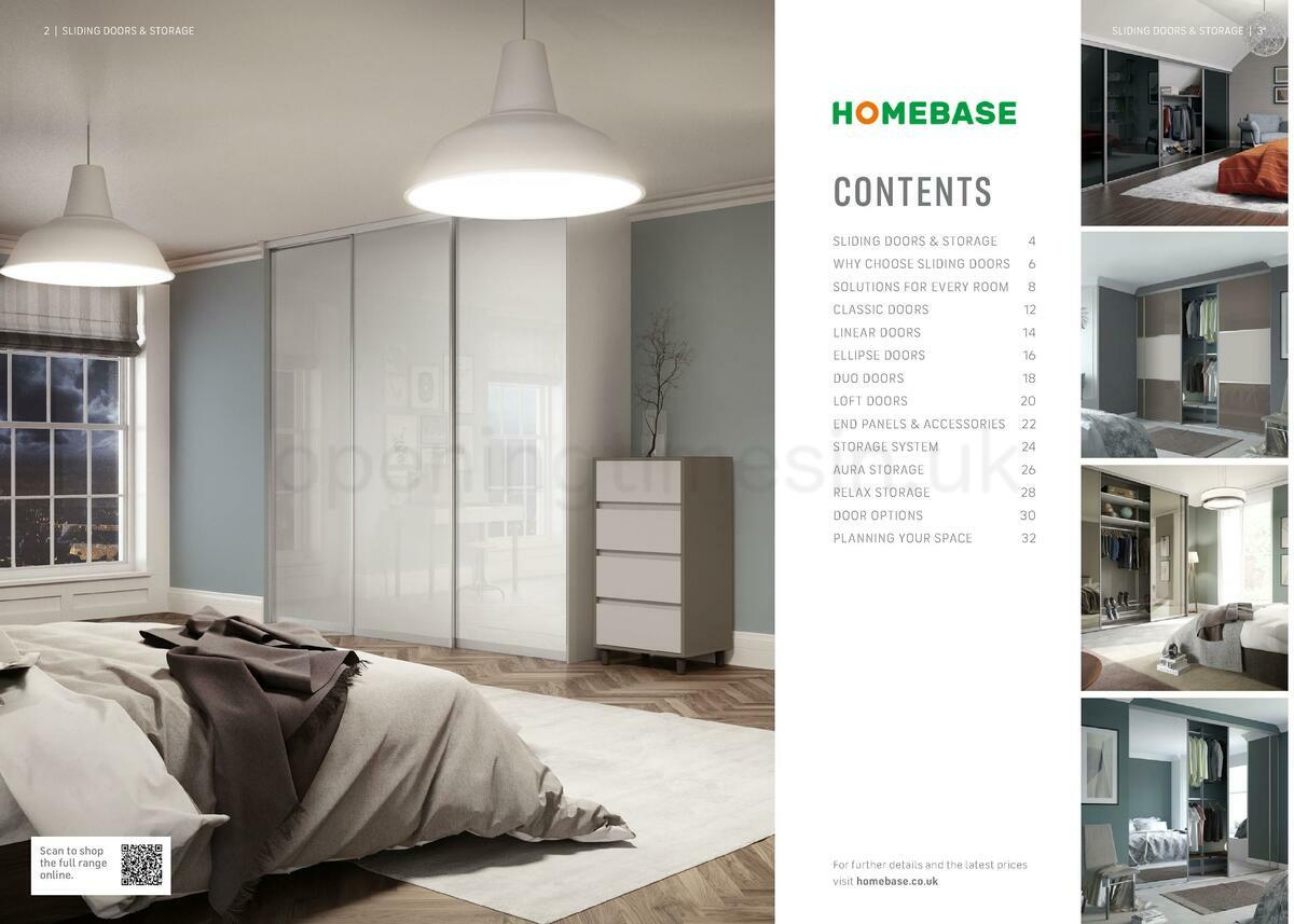 Homebase Fitted Sliding Wardrobe Brochure Offers from 28 November