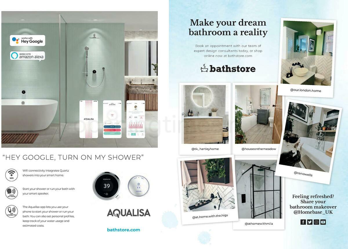 Homebase Bathstore Brochure Offers from 1 January