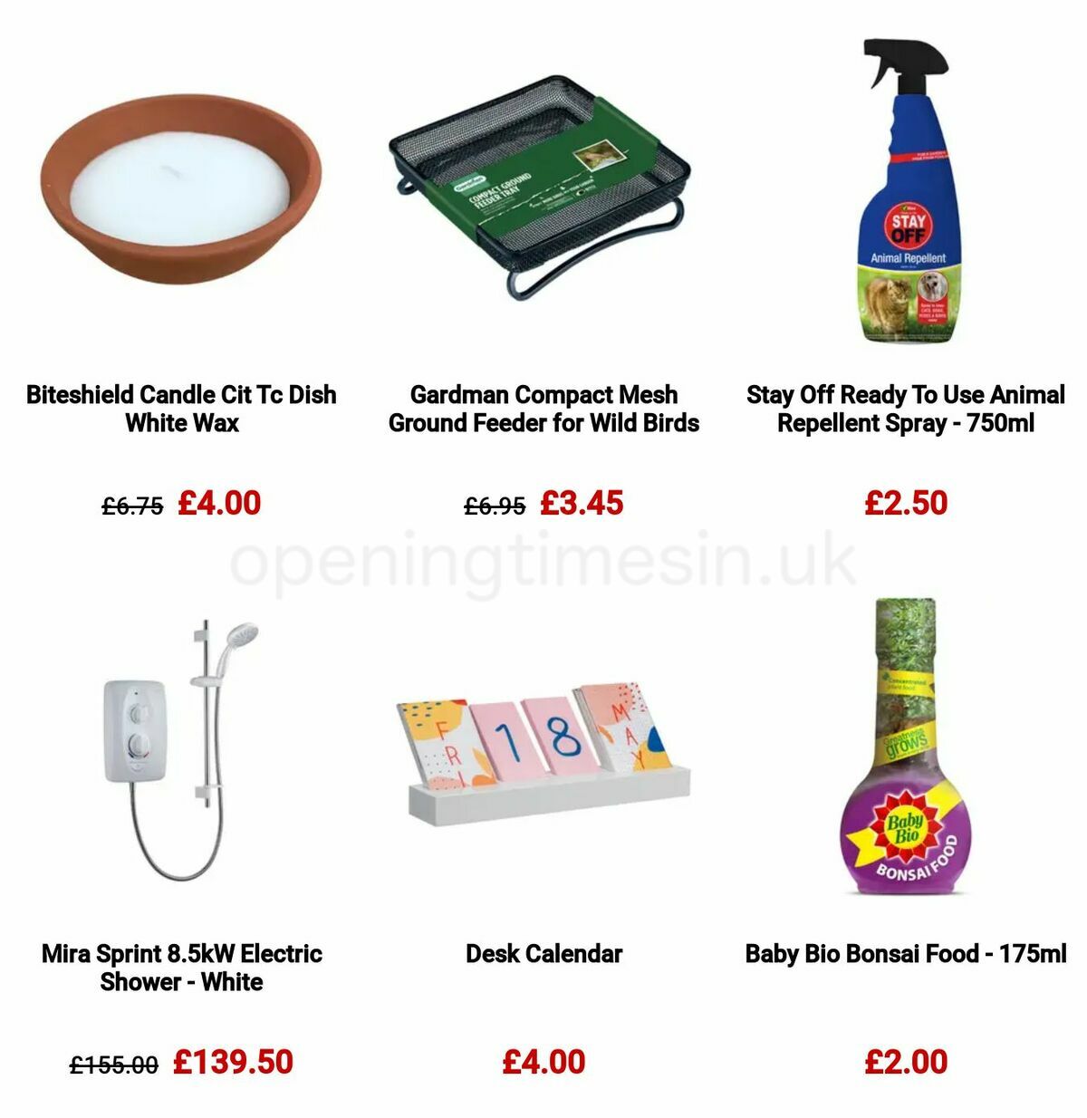 Homebase Offers from 9 March