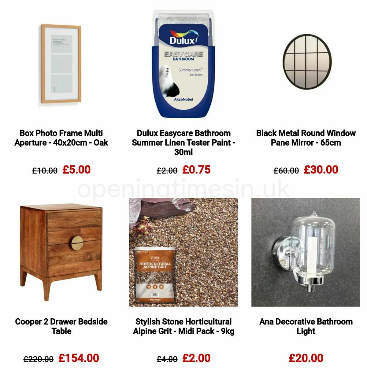 Homebase Offers from 9 March