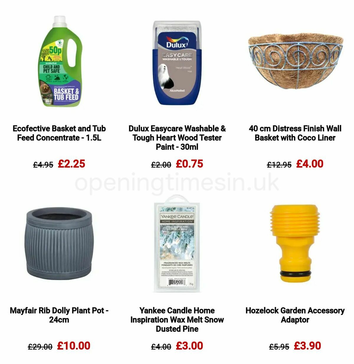 Homebase Offers from 9 March