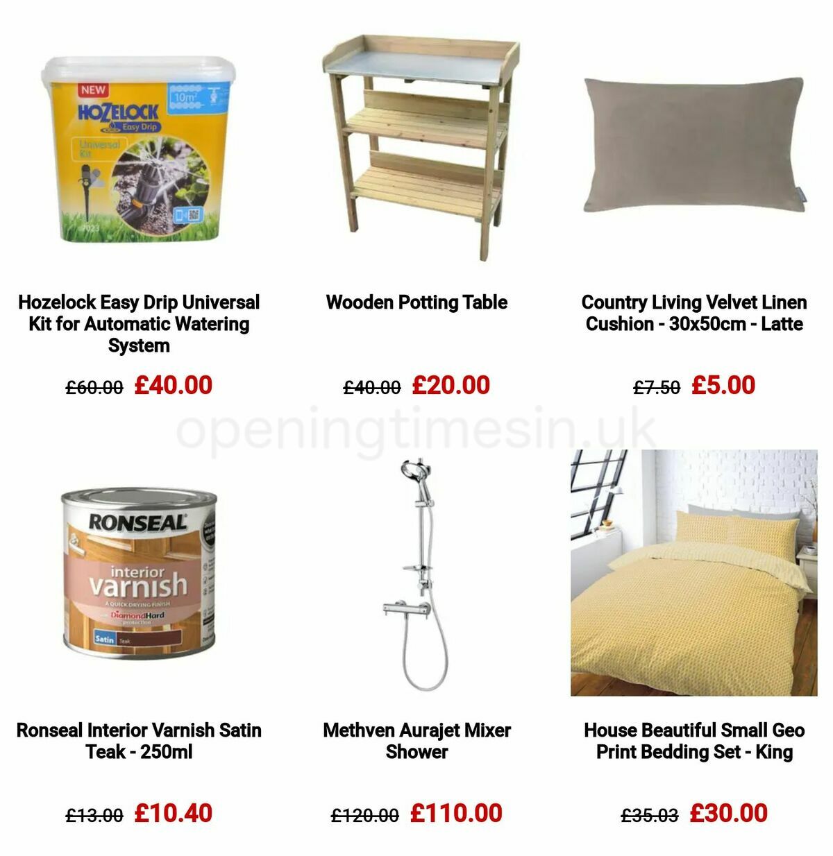 Homebase Offers from 9 March