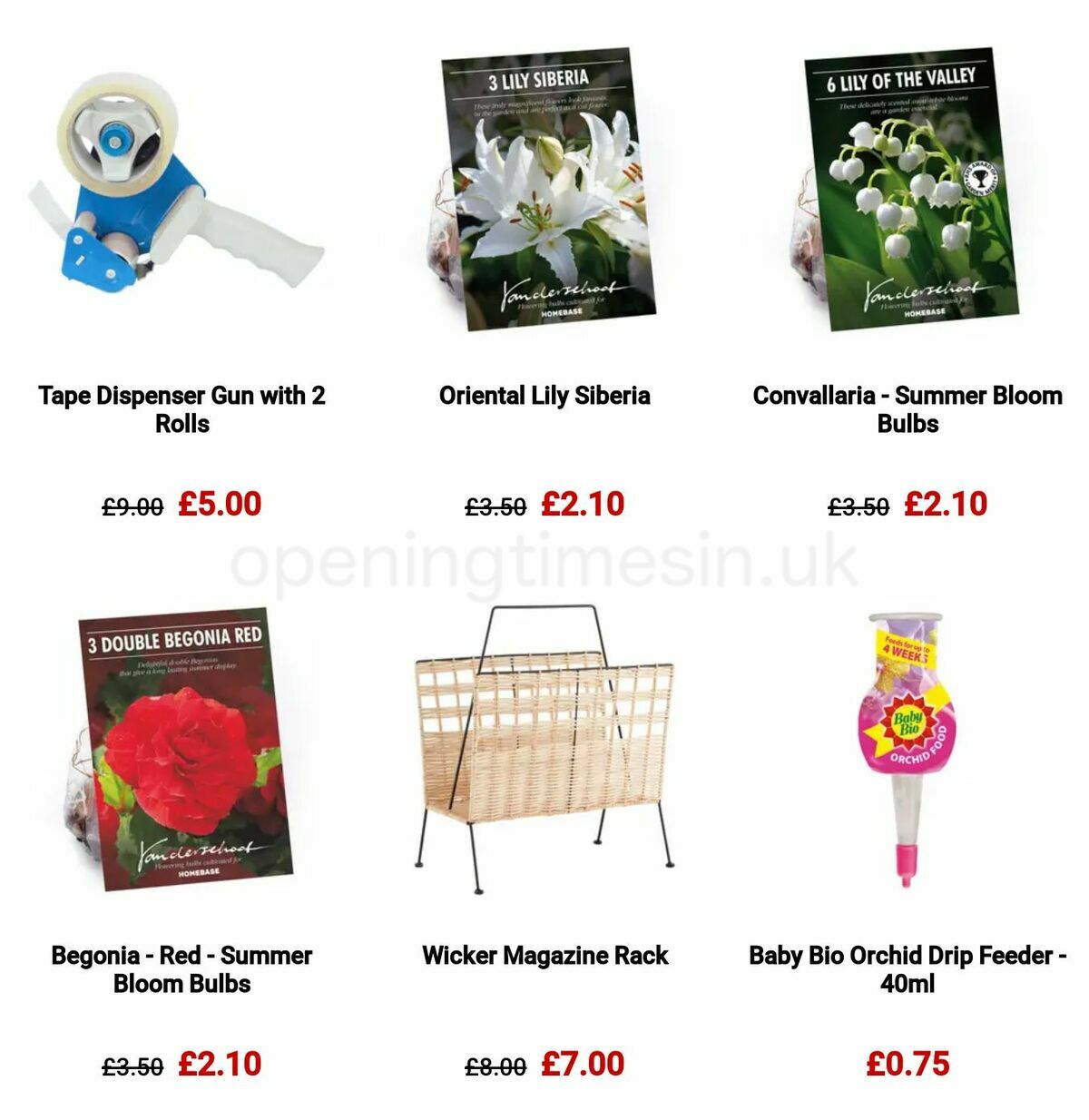 Homebase Offers from 23 May