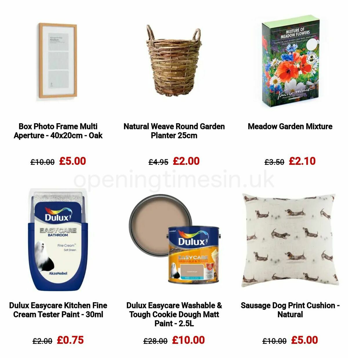 Homebase Offers from 23 May