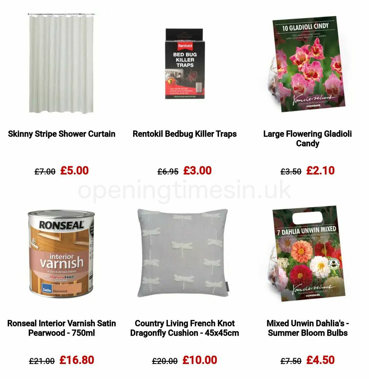 Homebase Offers from 23 May