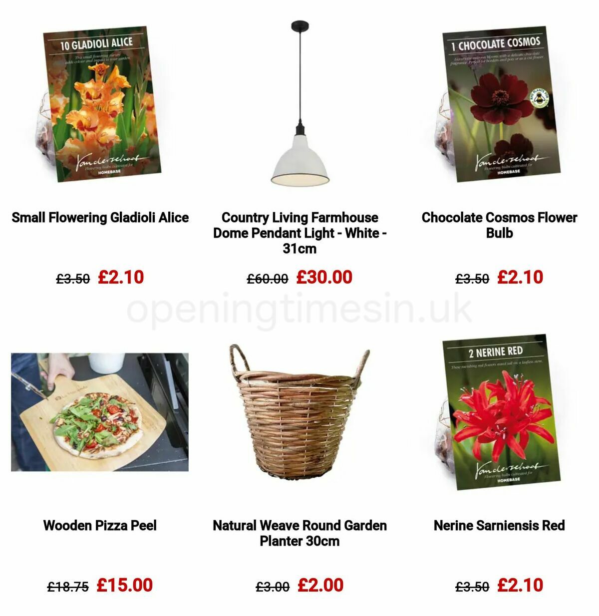 Homebase Offers from 23 May