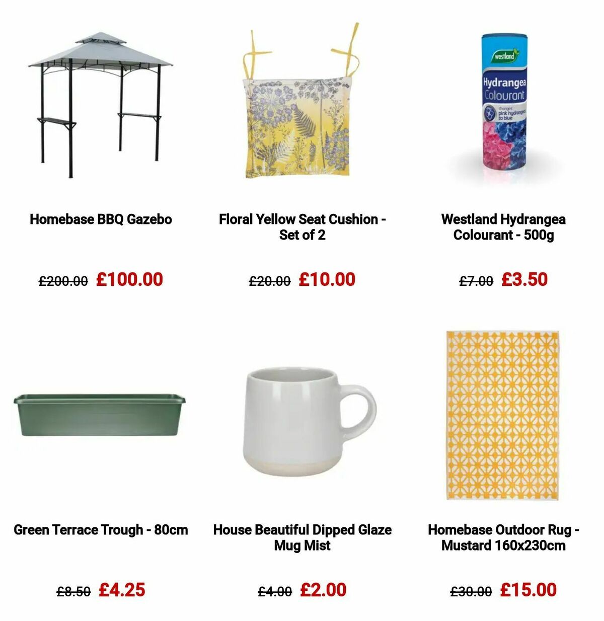 Homebase Offers from 3 September