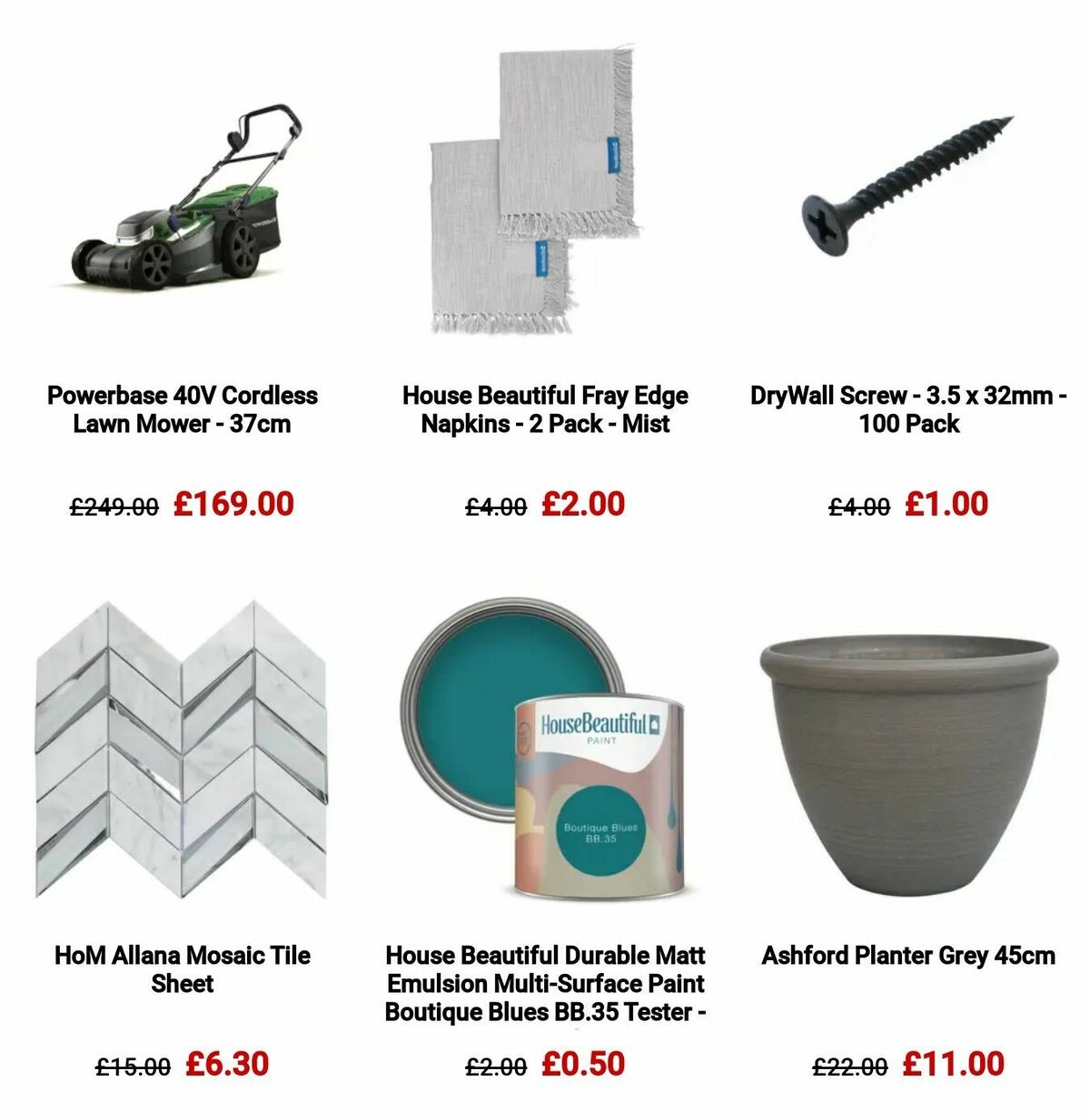 Homebase Offers from 3 September