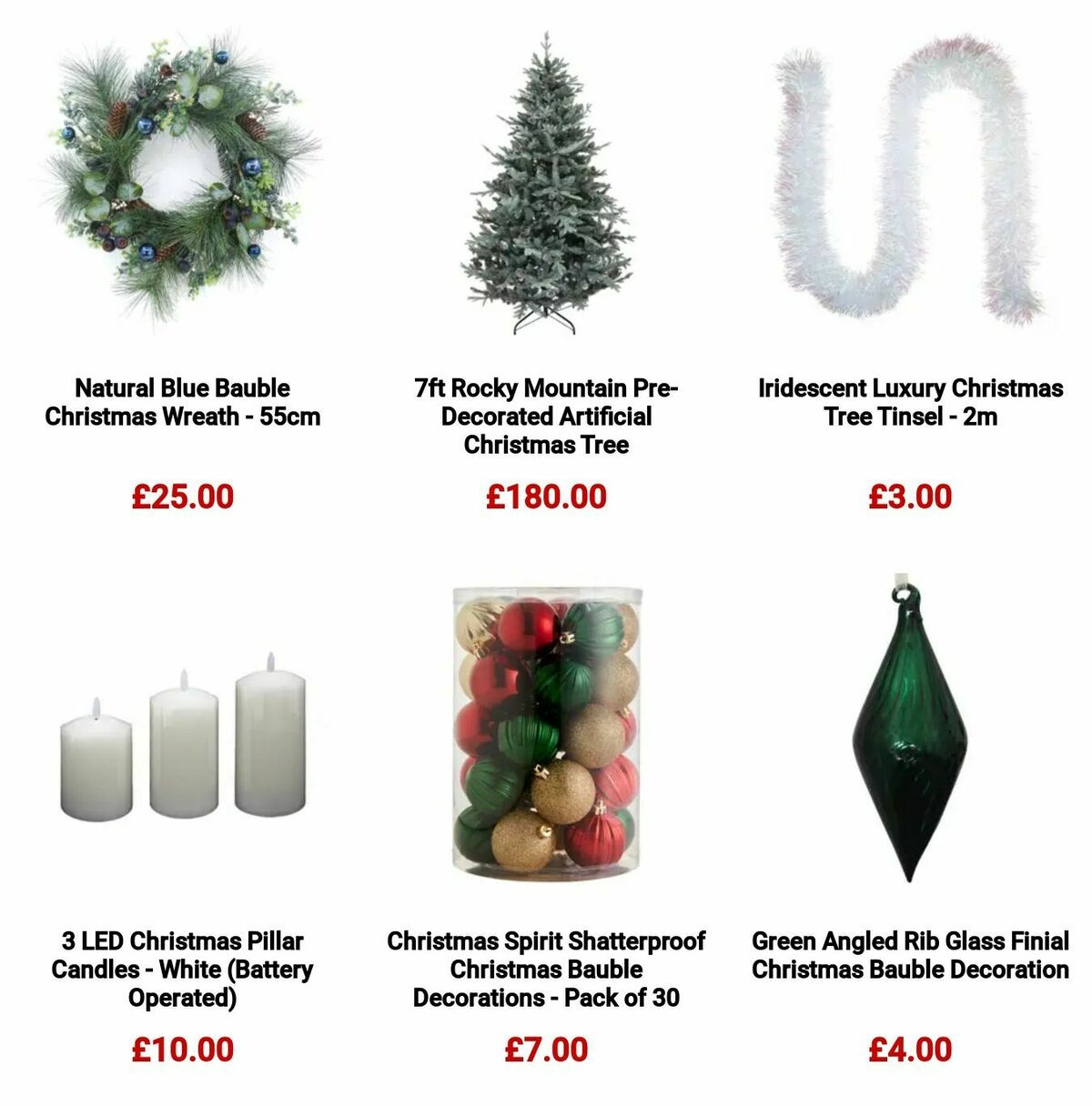Homebase Christmas Offers from 27 October