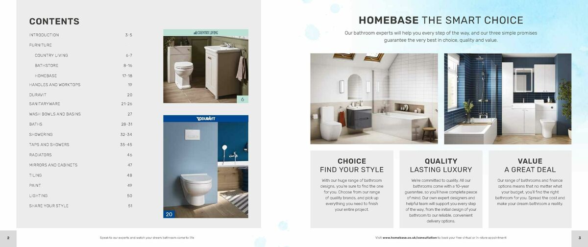 Homebase Bathrooms Brochure Offers from 14 December