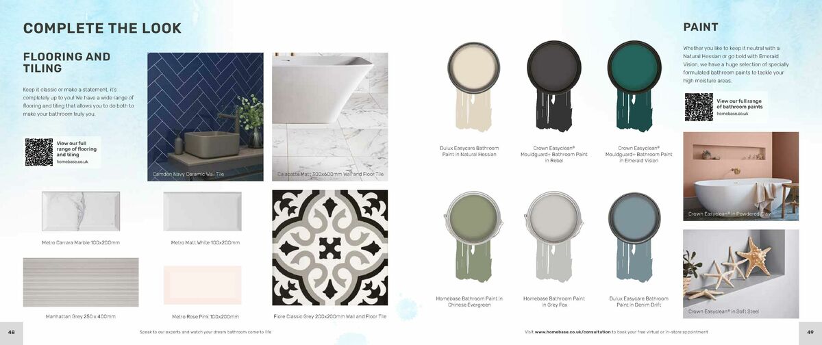 Homebase Bathrooms Brochure Offers from 14 December