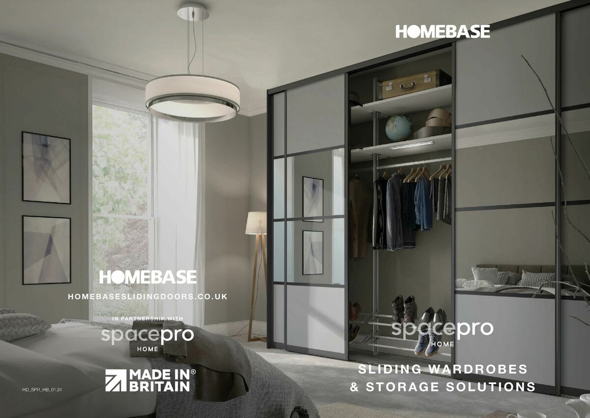 Homebase Fitted Sliding Wardrobes Offers from 20 February