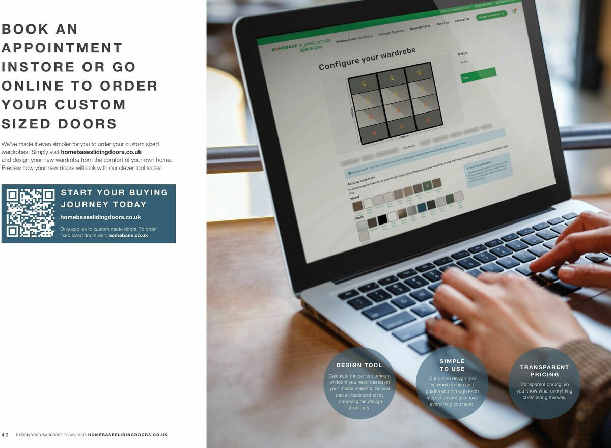 Homebase Fitted Sliding Wardrobes Offers from 20 February