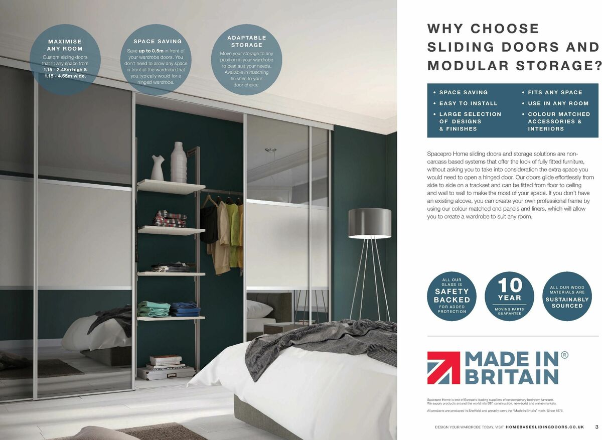 Homebase Fitted Sliding Wardrobes Offers from 20 February