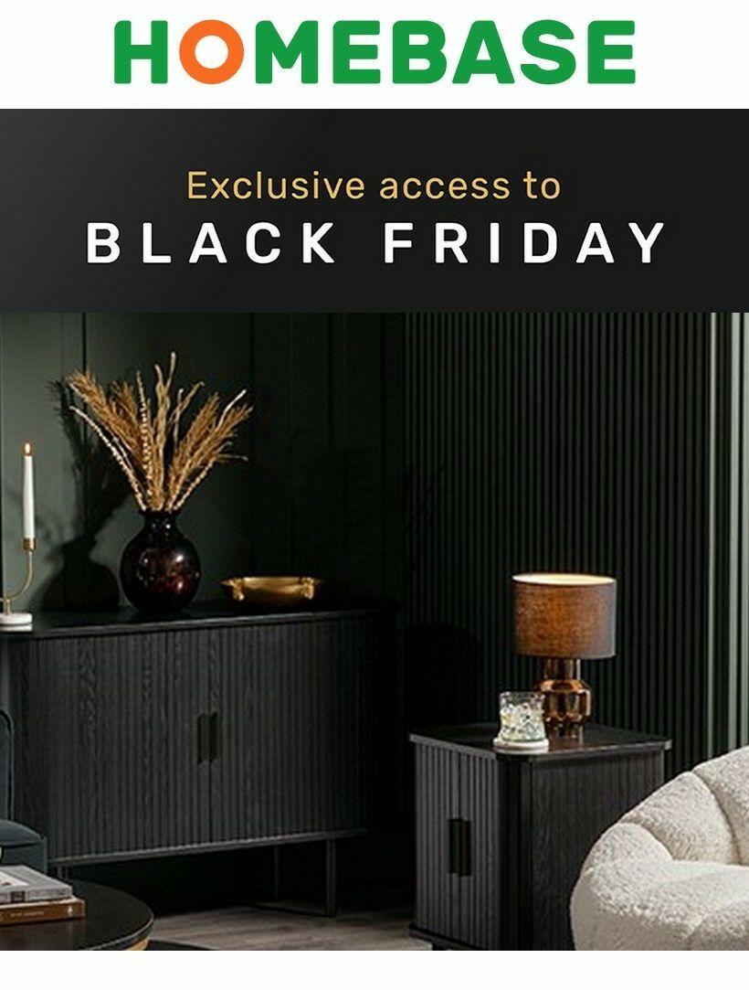 Homebase Black Friday Offers from 14 November