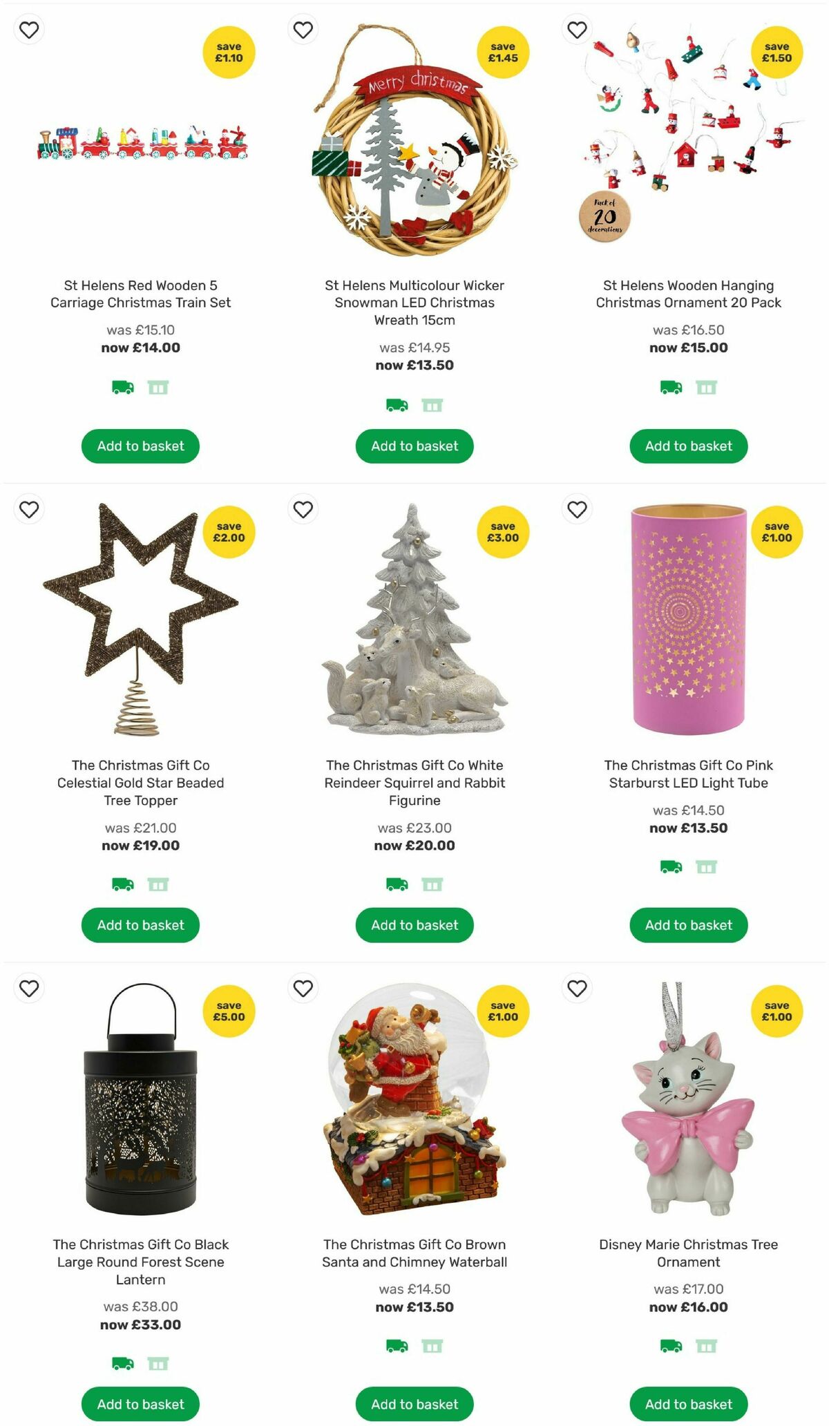Homebase Christmas Decorations Offers from 24 November