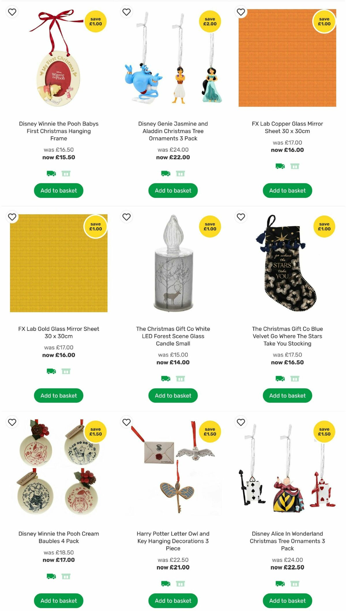 Homebase Christmas Decorations Offers from 24 November