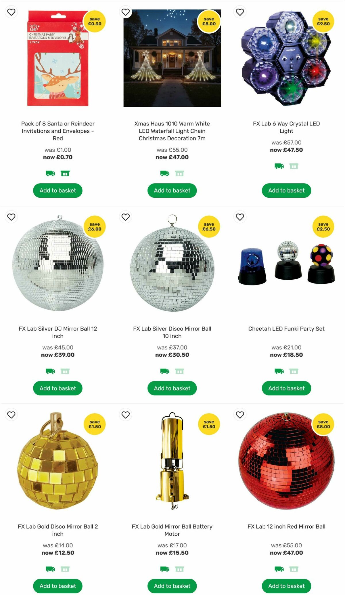 Homebase Christmas Decorations Offers from 24 November