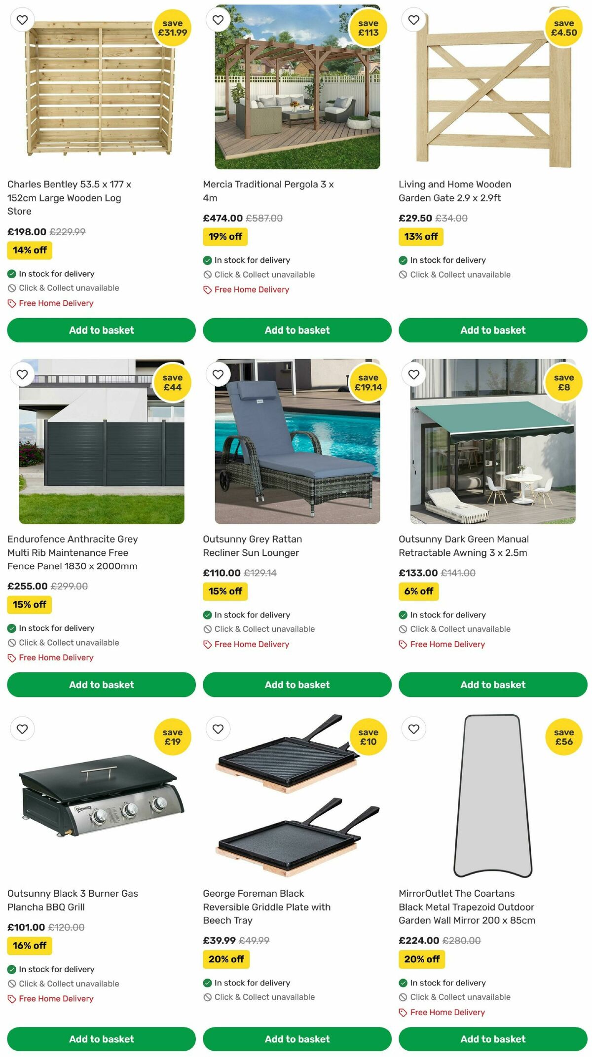 Homebase Offers from 12 March