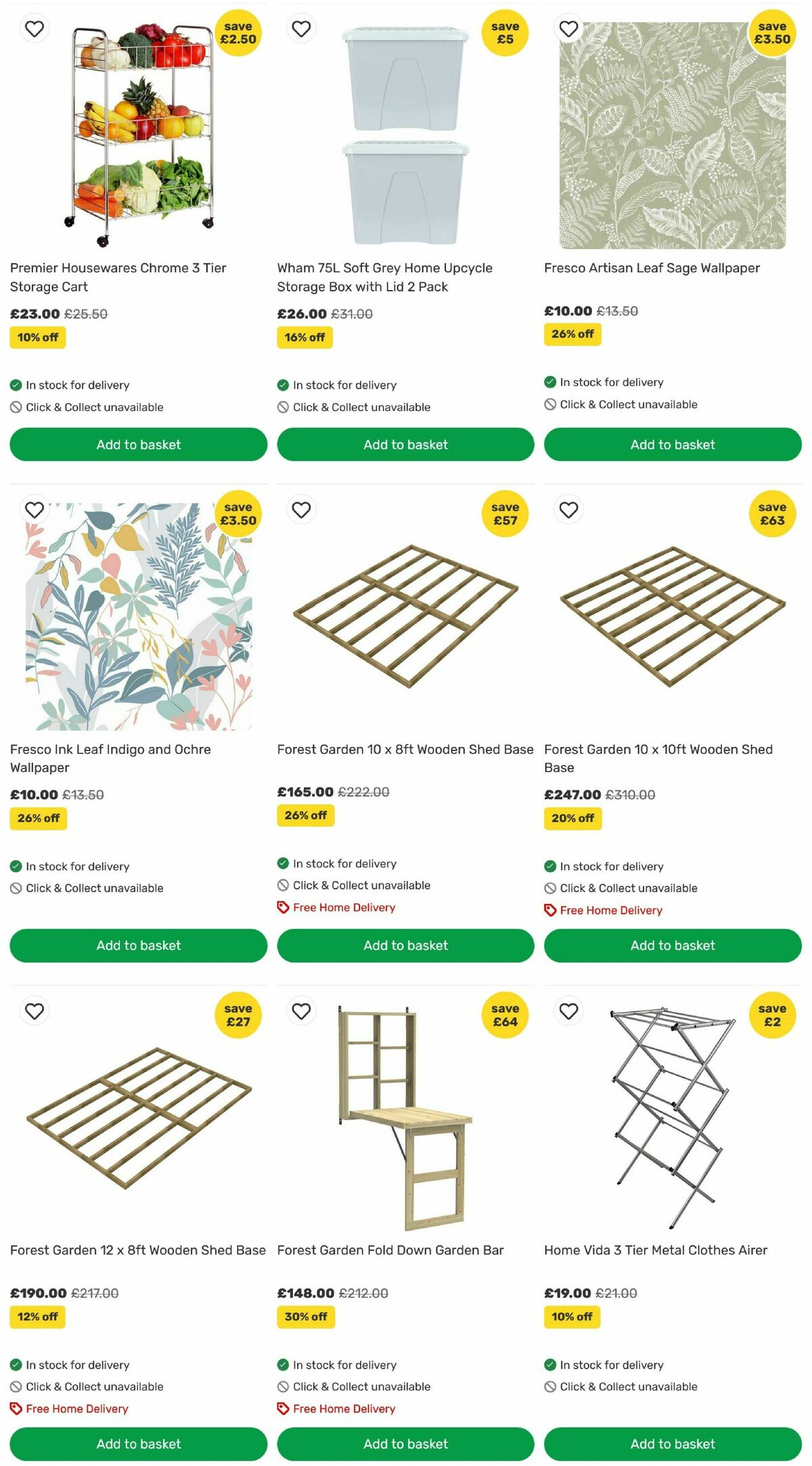 Homebase Offers from 12 June