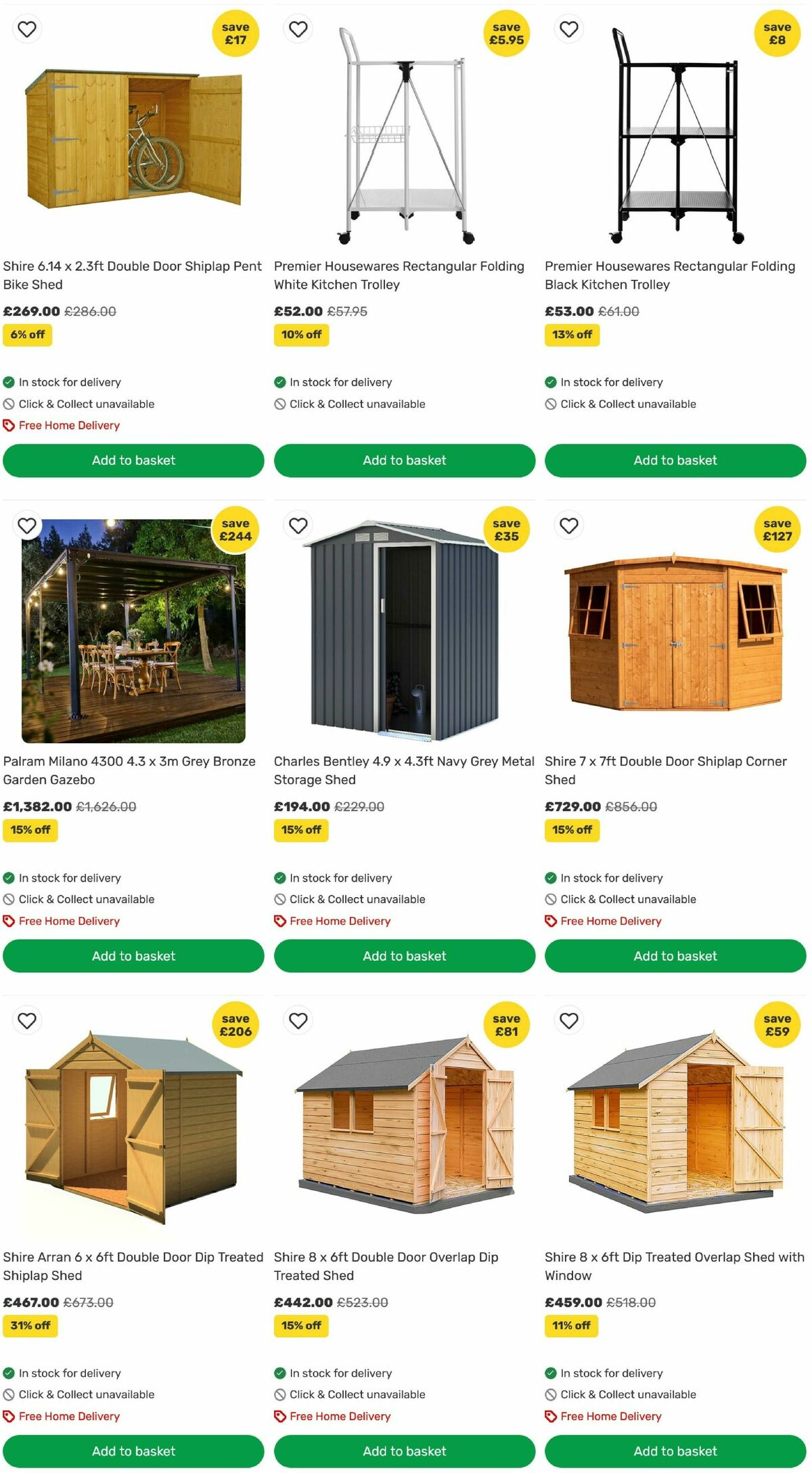 Homebase Offers from 3 July