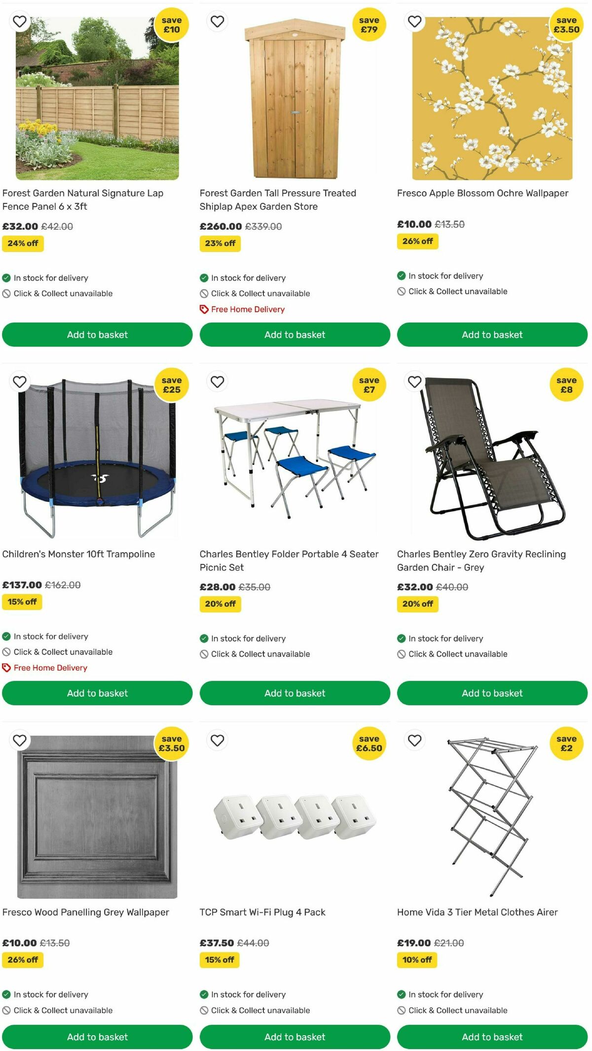 Homebase Offers from 3 July