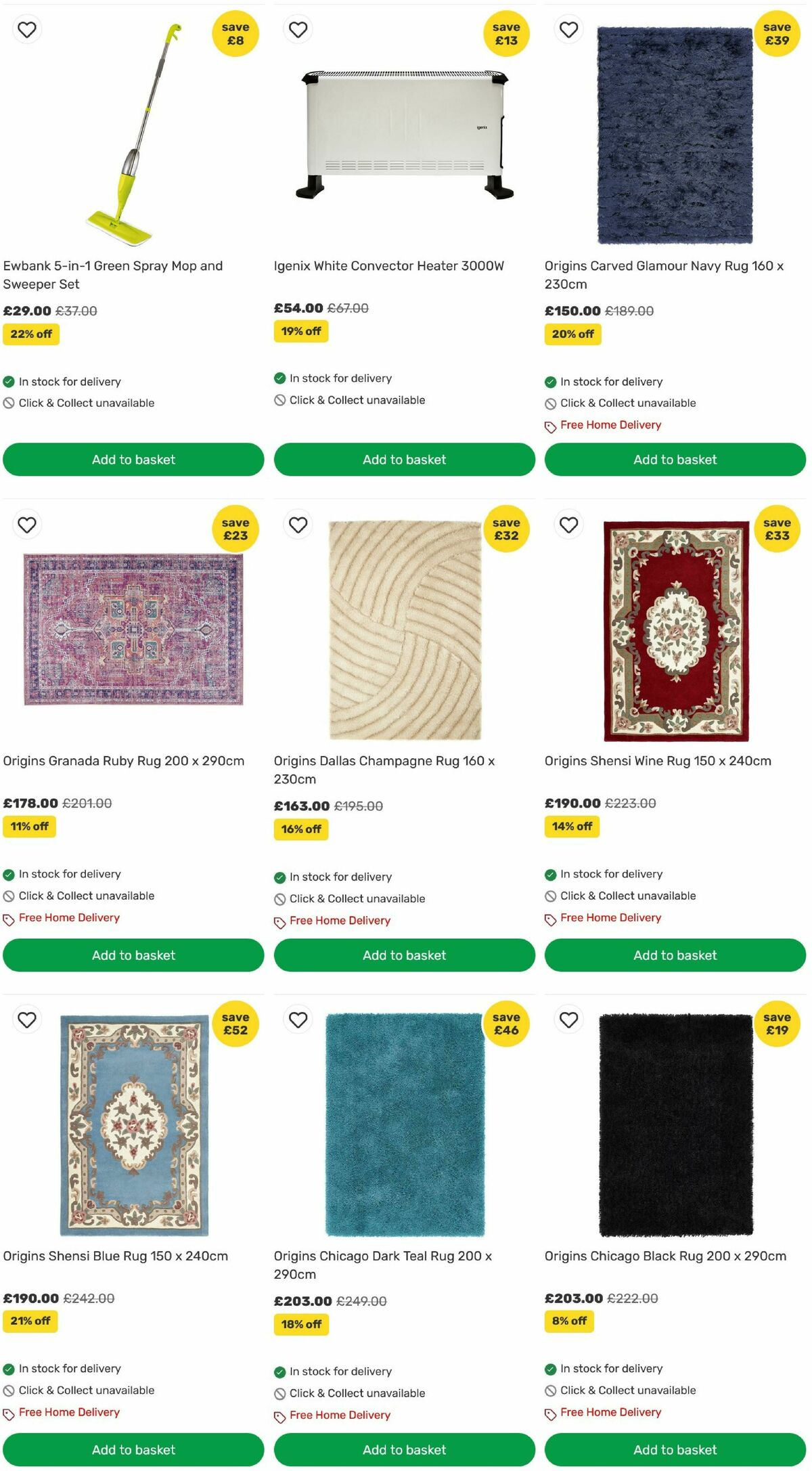Homebase Offers from 3 July